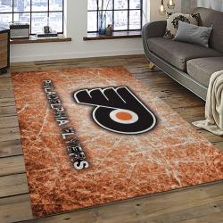 NHL Philadelphia Flyers Hockey Team Logo Sport Carpet Rectangle Area Rug For Living Room PF33