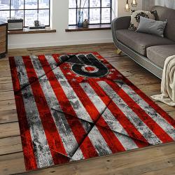 NHL Philadelphia Flyers Hockey Team Logo Sport Carpet Rectangle Area Rug For Living Room PF34