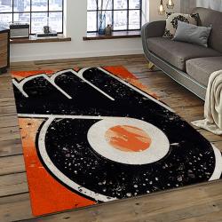 NHL Philadelphia Flyers Hockey Team Logo Sport Carpet Rectangle Area Rug For Living Room PF37