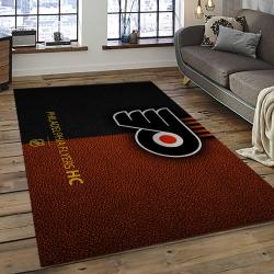 NHL Philadelphia Flyers Hockey Team Logo Sport Carpet Rectangle Area Rug For Living Room PF41