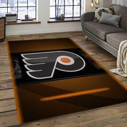 NHL Philadelphia Flyers Hockey Team Logo Sport Carpet Rectangle Area Rug For Living Room PF42