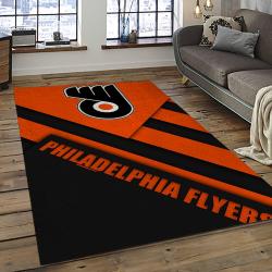 NHL Philadelphia Flyers Hockey Team Logo Sport Carpet Rectangle Area Rug For Living Room PF53