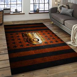 NHL Philadelphia Flyers Hockey Team Logo Sport Carpet Rectangle Area Rug For Living Room PF57