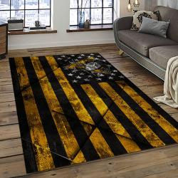 NHL Pittsburgh Penguins Hockey Team Logo Sport Carpet Rectangle Area Rug For Living Room PP41