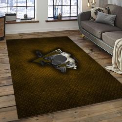NHL Pittsburgh Penguins Hockey Team Logo Sport Carpet Rectangle Area Rug For Living Room PP52