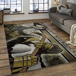 NHL Pittsburgh Penguins Hockey Team Logo Sport Carpet Rectangle Area Rug For Living Room PP59