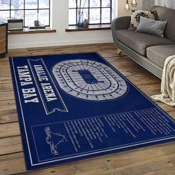 NHL Tampa Bay Lightning Hockey Team Logo Sport Carpet Rectangle Area Rug For Living Room TBL02