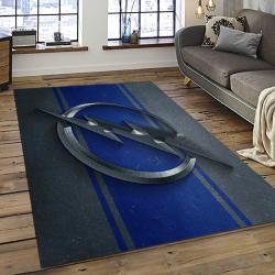 NHL Tampa Bay Lightning Hockey Team Logo Sport Carpet Rectangle Area Rug For Living Room TBL30