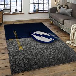 NHL Tampa Bay Lightning Hockey Team Logo Sport Carpet Rectangle Area Rug For Living Room TBL47