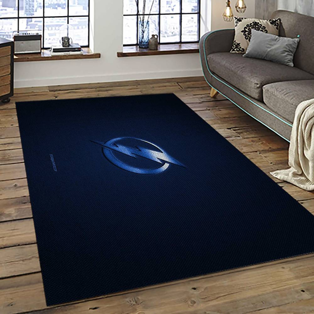NHL Tampa Bay Lightning Hockey Team Logo Sport Carpet Rectangle Area Rug For Living Room TBL56