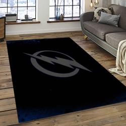 NHL Tampa Bay Lightning Hockey Team Logo Sport Carpet Rectangle Area Rug For Living Room TBL65