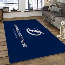 NHL Tampa Bay Lightning Hockey Team Logo Sport Carpet Rectangle Area Rug For Living Room TBL66