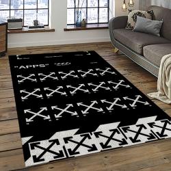 Off White Fashion Carpet Rectangle Area Rug For Living Room Bedroom Decor OWT16