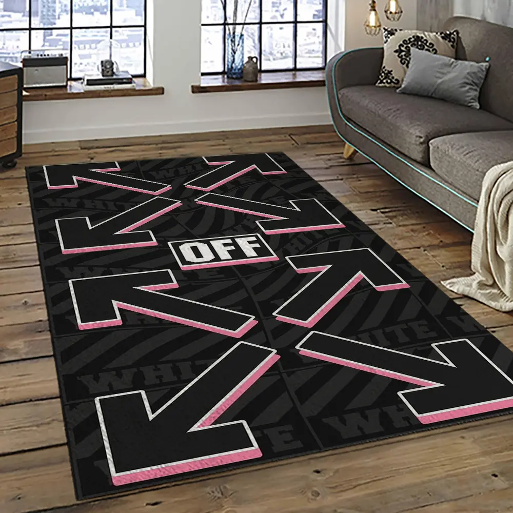 Off White Fashion Carpet Rectangle Area Rug For Living Room Bedroom Decor OWT2