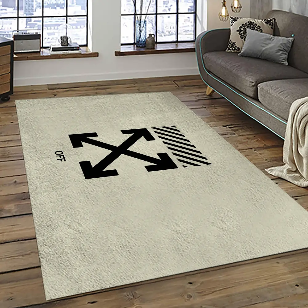 Off White Fashion Carpet Rectangle Area Rug For Living Room Bedroom Decor OWT39