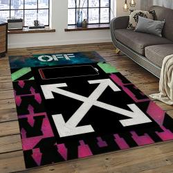 Off White Fashion Carpet Rectangle Area Rug For Living Room Bedroom Decor OWT6