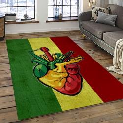Singer Bob Marley Music Carpet Rectangle Area Rug For Living Room Bedroom Decor BM02