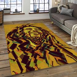 Singer Bob Marley Music Carpet Rectangle Area Rug For Living Room Bedroom Decor BM05