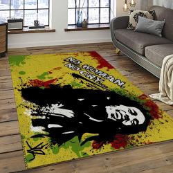 Singer Bob Marley Music Carpet Rectangle Area Rug For Living Room Bedroom Decor BM15