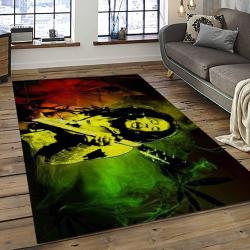 Singer Bob Marley Music Carpet Rectangle Area Rug For Living Room Bedroom Decor BM17