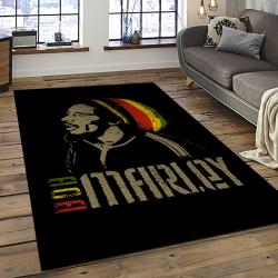 Singer Bob Marley Music Carpet Rectangle Area Rug For Living Room Bedroom Decor BM18