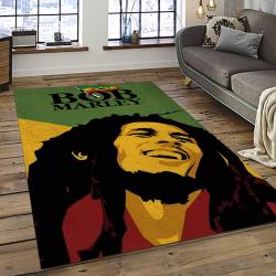 Singer Bob Marley Music Carpet Rectangle Area Rug For Living Room Bedroom Decor BM19