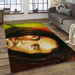 Singer Bob Marley Music Carpet Rectangle Area Rug For Living Room Bedroom Decor BM20