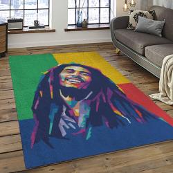 Singer Bob Marley Music Carpet Rectangle Area Rug For Living Room Bedroom Decor BM24