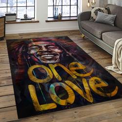 Singer Bob Marley Music Carpet Rectangle Area Rug For Living Room Bedroom Decor BM28