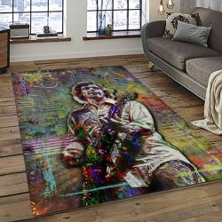 Singer Bob Weir Music Carpet Rectangle Area Rug For Living Room Bedroom Decor BW06