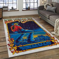 Singer Bob Weir Music Carpet Rectangle Area Rug For Living Room Bedroom Decor BW07