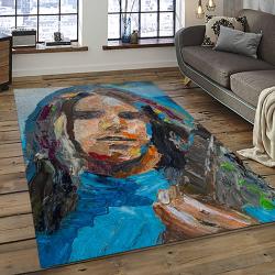 Singer Bob Weir Music Carpet Rectangle Area Rug For Living Room Bedroom Decor BW23