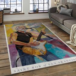 Singer Bob Weir Music Carpet Rectangle Area Rug For Living Room Bedroom Decor BW37