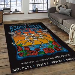 Singer Bob Weir Music Carpet Rectangle Area Rug For Living Room Bedroom Decor BW38