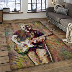 Singer Bob Weir Music Carpet Rectangle Area Rug For Living Room Bedroom Decor BW39