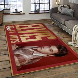 Singer Elvis Presley Music Carpet Rectangle Area Rug For Living Room Bedroom Decor EP08