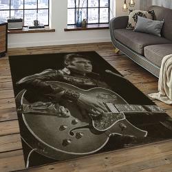 Singer Elvis Presley Music Carpet Rectangle Area Rug For Living Room Bedroom Decor EP09