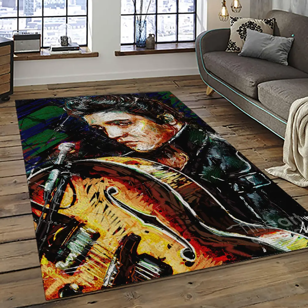 Singer Elvis Presley Music Carpet Rectangle Area Rug For Living Room Bedroom Decor EP10