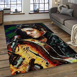Singer Elvis Presley Music Carpet Rectangle Area Rug For Living Room Bedroom Decor EP10