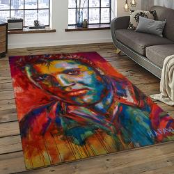 Singer Elvis Presley Music Carpet Rectangle Area Rug For Living Room Bedroom Decor EP12