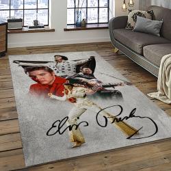 Singer Elvis Presley Music Carpet Rectangle Area Rug For Living Room Bedroom Decor EP20