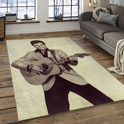 Singer Elvis Presley Music Carpet Rectangle Area Rug For Living Room Bedroom Decor EP27