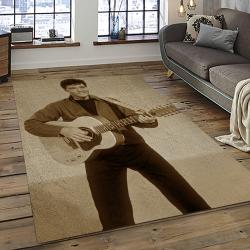 Singer Elvis Presley Music Carpet Rectangle Area Rug For Living Room Bedroom Decor EP32