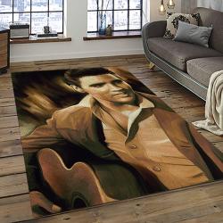 Singer Elvis Presley Music Carpet Rectangle Area Rug For Living Room Bedroom Decor EP34