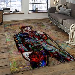 Singer Elvis Presley Music Carpet Rectangle Area Rug For Living Room Bedroom Decor EP36