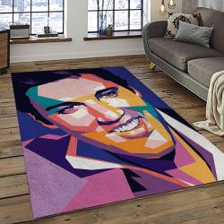 Singer Elvis Presley Music Carpet Rectangle Area Rug For Living Room Bedroom Decor EP48