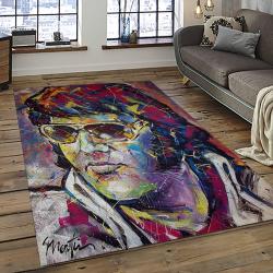 Singer Elvis Presley Music Carpet Rectangle Area Rug For Living Room Bedroom Decor EP49