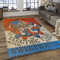 Singer Janis Joplin Music Carpet Rectangle Area Rug For Living Room Bedroom Decor JJ04