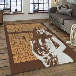 Singer Janis Joplin Music Carpet Rectangle Area Rug For Living Room Bedroom Decor JJ06
