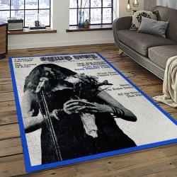 Singer Janis Joplin Music Carpet Rectangle Area Rug For Living Room Bedroom Decor JJ08